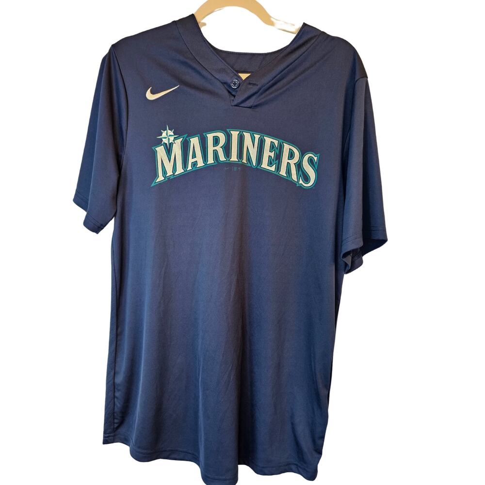 Nike Mens Baseball Jersey‎ Seattle Mariners Blue Size S